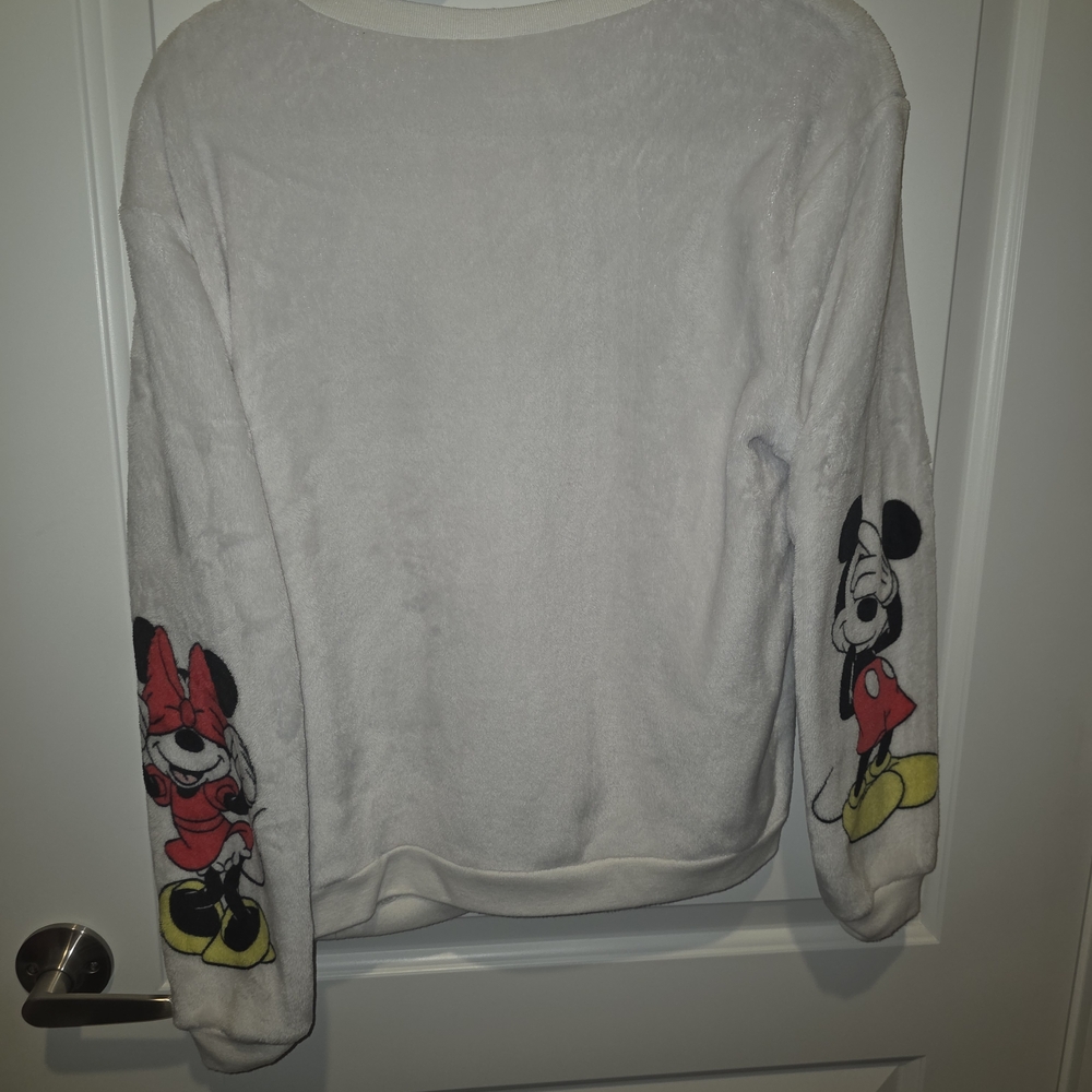 Mickey And Minnie White Graphic Sweater - Picture 4 of 4